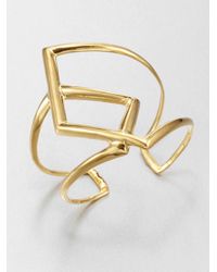 Alexis Bittar | Metallic Overlapping Cuff Bracelet | Lyst
