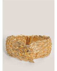 Alexander McQueen | Metallic Wing Skull Bangle | Lyst