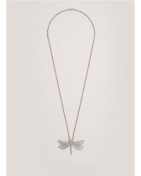 Alexander McQueen | Metallic Dragonfly Skull Necklace | Lyst