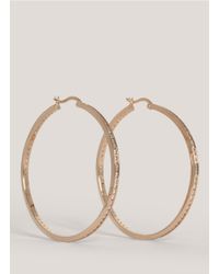 CZ by Kenneth Jay Lane | Metallic Crystal Hoop Earrings | Lyst