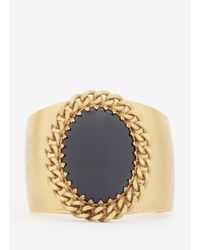 Ela Stone | Metallic Large-stone Cuff | Lyst
