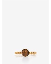Ela Stone | Metallic Stone Ring | Lyst