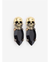 Iosselliani | Metallic Stone And Skull Earrings | Lyst