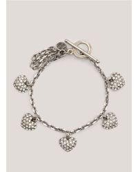 Philippe Audibert | Metallic Crystal-embellished Heart Bracelet | Lyst