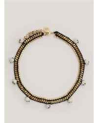 Venessa Arizaga | Black 'fool's Gold' Skull Bead Necklace | Lyst