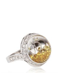 Royal Asscher | Yellow Stars Of Africa Gold and Diamonds Ring | Lyst