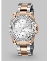 Breil | Metallic Lady Rose Ip Stainless Steel Bracelet Watch | Lyst