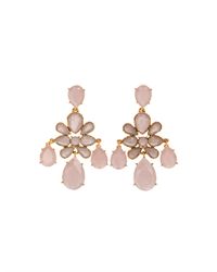 Oscar de la Renta | Metallic Resin Chandelier Earrings | Lyst