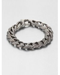 Stephen Webster | Metallic Silver Rayskin Curb Link Bracelet | Lyst