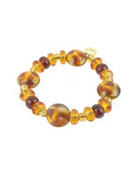 Antica Murrina - Yellow Celebrity - Murano Glass Bead Bracelet - Lyst