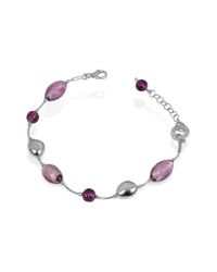 Antica Murrina - Metallic Babylon - Murano Glass Bead Sterling Silver Bracelet - Lyst