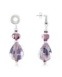 Antica Murrina | Purple Sideral Murano Glass Bead Earrings | Lyst