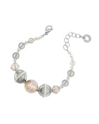 Antica Murrina - Metallic Flume Murano Glass Bead Bracelet - Lyst