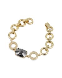 AZ Collection - Metallic Gold Plated Chain Bracelet - Lyst