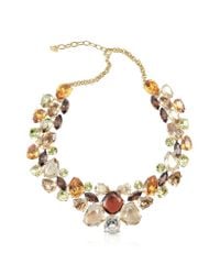 AZ Collection - Multicolor Crystal Necklace - Lyst