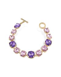 AZ Collection - Purple Amethyst Crystal Bracelet - Lyst