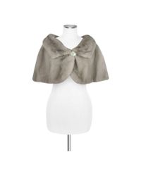 FORZIERI | Gray Ultimate Luxury Collection Mink Fur Evening Cape | Lyst