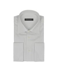 FORZIERI | Light Gray Spread Collar French Cuff Cotton Dress Shirt for Men | Lyst