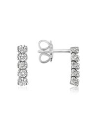 FORZIERI - Metallic 0.37 Ctw Five-stone Drop Diamond 18k Gold Earrings - Lyst