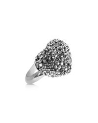 Gisèle St.moritz - Metallic Fantasmania - Crystal Black Heart Ring - Lyst
