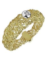 Orlando Orlandini - Metallic Arianna - 18k Gold Ring W/ Round Diamond - Lyst