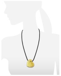 Orlando Orlandini - Yellow Arianna - Diamond Heart Pendant W/velvet Lace - Lyst