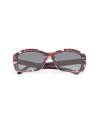 Prada - Red Plastic Cat Eye Sunglasses - Lyst