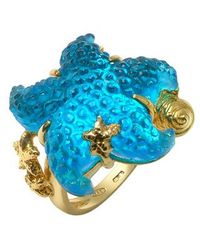 Tagliamonte | Marina Collection - Blue Starfish 18k Gold Ring | Lyst