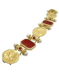 Tagliamonte - Red Classics Collection - 18k Gold And Ruby Link Bracelet - Lyst
