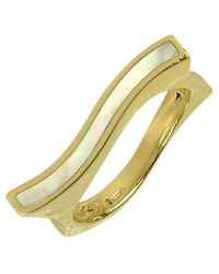 Torrini | Metallic Mood - Mother Of Pearl And 18K Yellow Gold Ring | Lyst