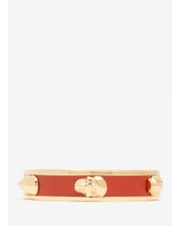 Alexander McQueen | Red 3d Enamel Skull Bangle | Lyst