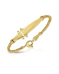 Orlando Orlandini - Metallic Diamond 18k Gold Bracelet for Men - Lyst