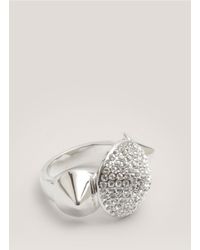 Eddie Borgo | Metallic Crystal-pave Three Cone Ring | Lyst