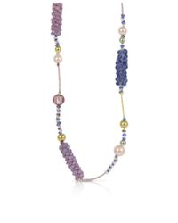 Antica Murrina - Pink India Divinity Murano Glass Pearl Long Necklace - Lyst