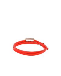 McQ | Orange Razor Double Wrap Bracelet | Lyst