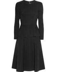 Roland Mouret | Black Barnicles Stretch Crepe Dress | Lyst
