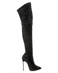 Casadei | Black Thigh Boot | Lyst