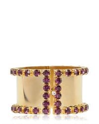 DSquared² | Metallic Swarovski Brass Cuff Bracelet | Lyst