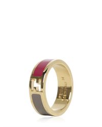 Fendi | Metallic The Sta Enameled Brass Ring | Lyst
