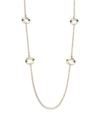 Ippolita | Metallic Glamazon 18k Yellow Gold Wavy Circle Station Necklace | Lyst