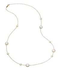 Ippolita | Metallic Lollipop Clear Quartz & 18k Yellow Gold Station Necklace | Lyst