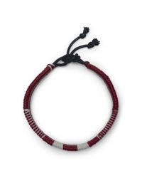 Club Monaco | Red Burkman Brothers Bracelet for Men | Lyst