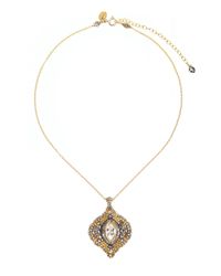 Nicole Miller | Metallic Miguel Ases Mother Of Pearl Necklace | Lyst