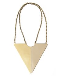 Anndra Neen | Metallic Triangle Necklace | Lyst