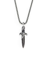 David Yurman | Metallic Waves Dagger Pendant for Men | Lyst