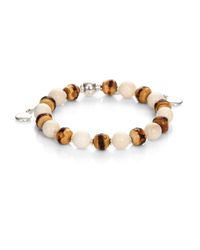 Gucci | White Love Bamboo, Tagua & Sterling Silver Beaded Bracelet | Lyst