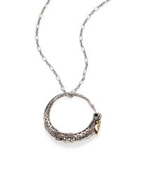 John Hardy | Metallic Naga 18K Yellow Gold & Sterling Silver Dragon Pendant Necklace | Lyst