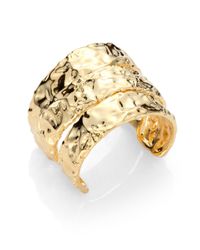 Marc By Marc Jacobs | Metallic Textured Cuff Bracelet | Lyst