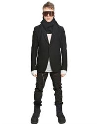 Rick Owens | Black High Neck Suede Jacket for Men | Lyst