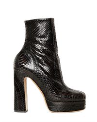 Rochas | Black 130mm Python Cobra Boots | Lyst